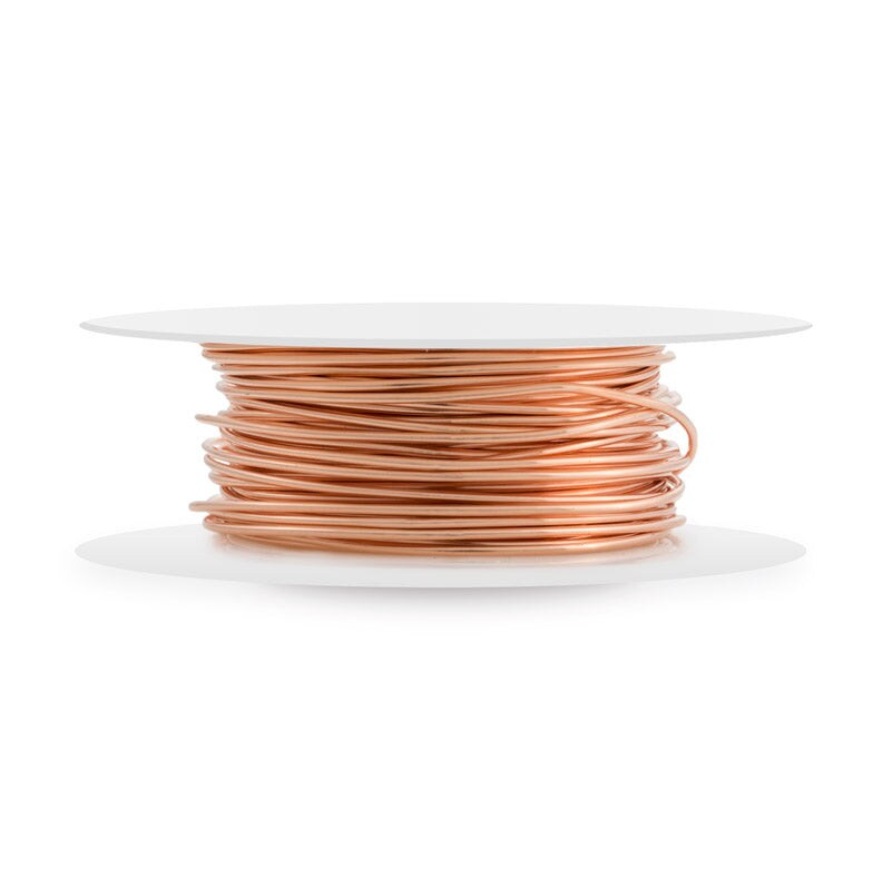 JewelrySupply Copper Dead Soft Wire Round 20 Gauge (20 Foot)