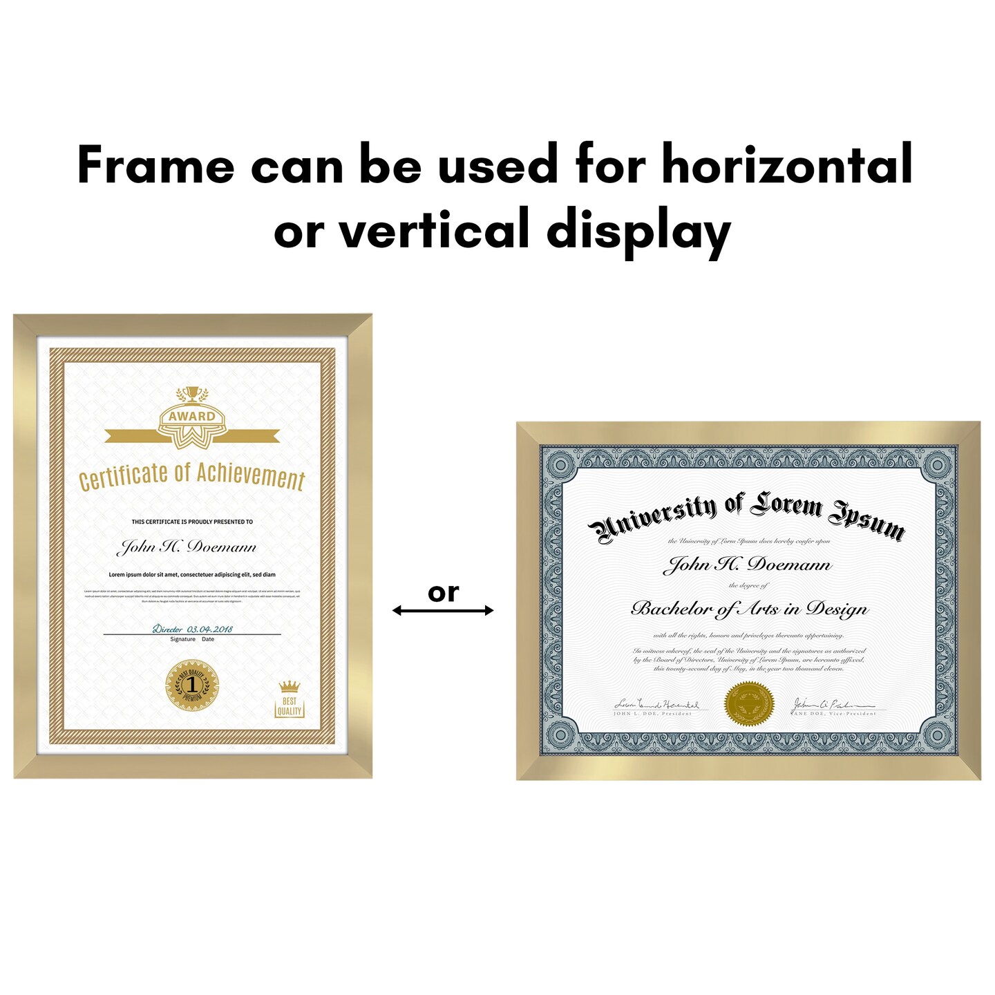Americanflat 5 Pack of Picture Frames - Plexiglass Cover