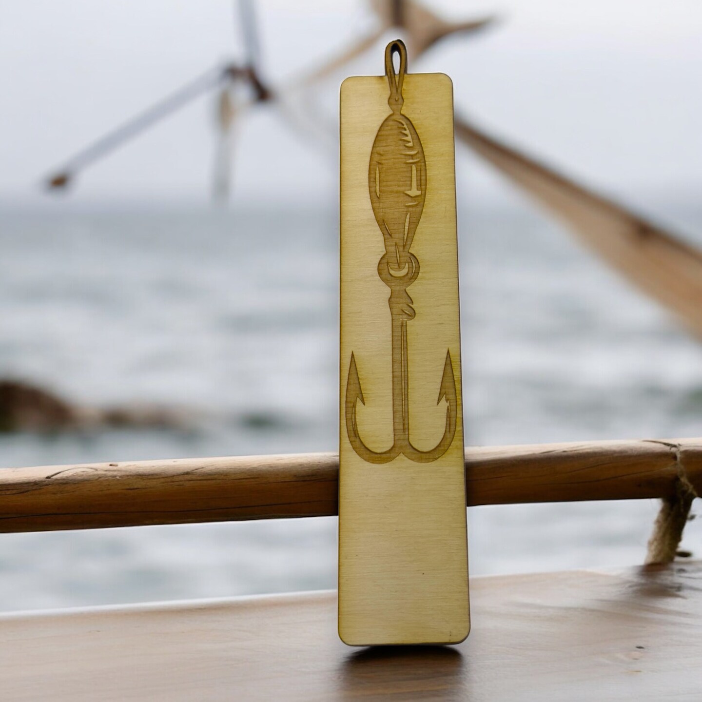 Bookmark - Fish Hook - Birch wood