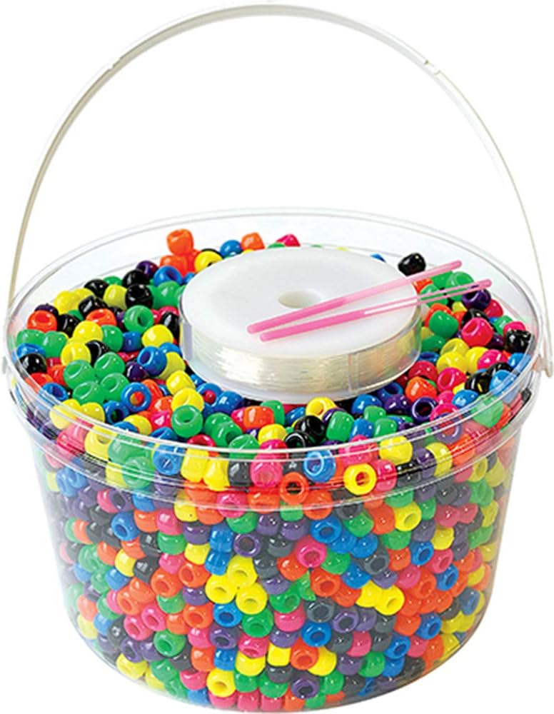 Ultra Kandi Rave Bead Neon Bucket, Multicolor, Original Version