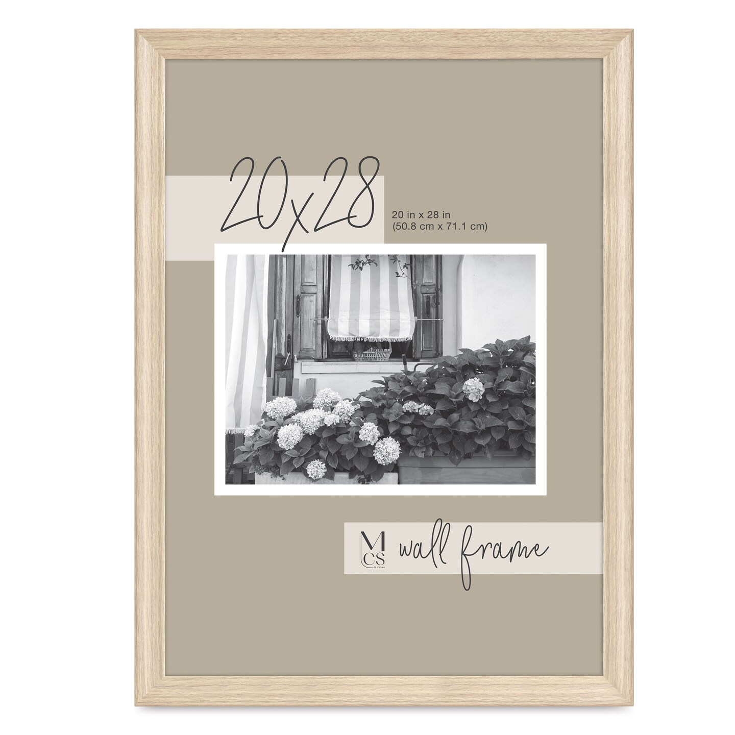 MCS Classic Edge Frame - 20&#x22; x 28&#x22;, Natural