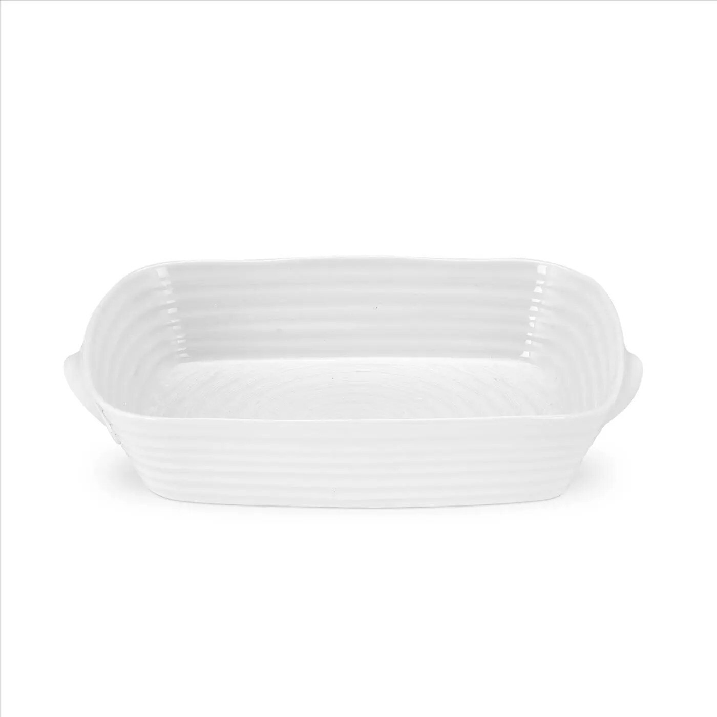 Portmeirion Sophie Conran Small 2.5 Pt Handled Rectangular Roasting Dish - White