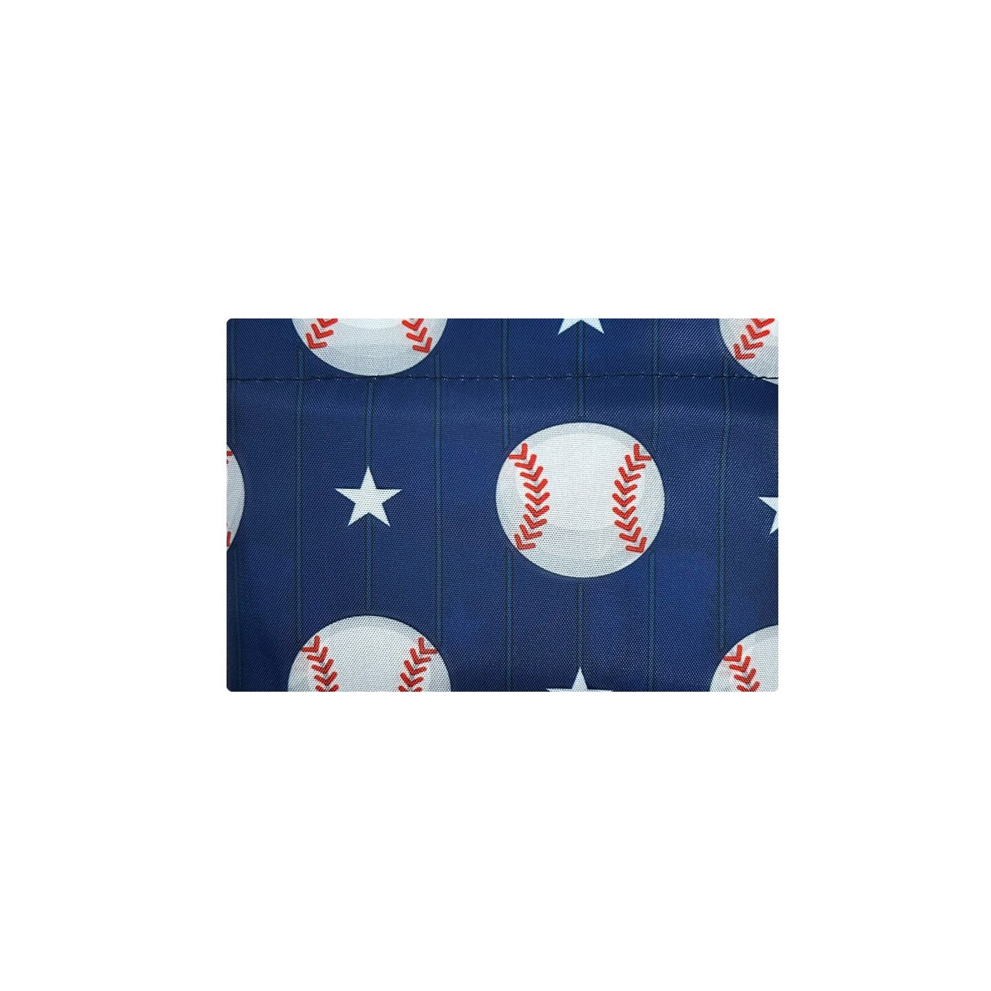 Wrapables Large Foldable Tote Nylon Reusable Grocery Bags, Baseball