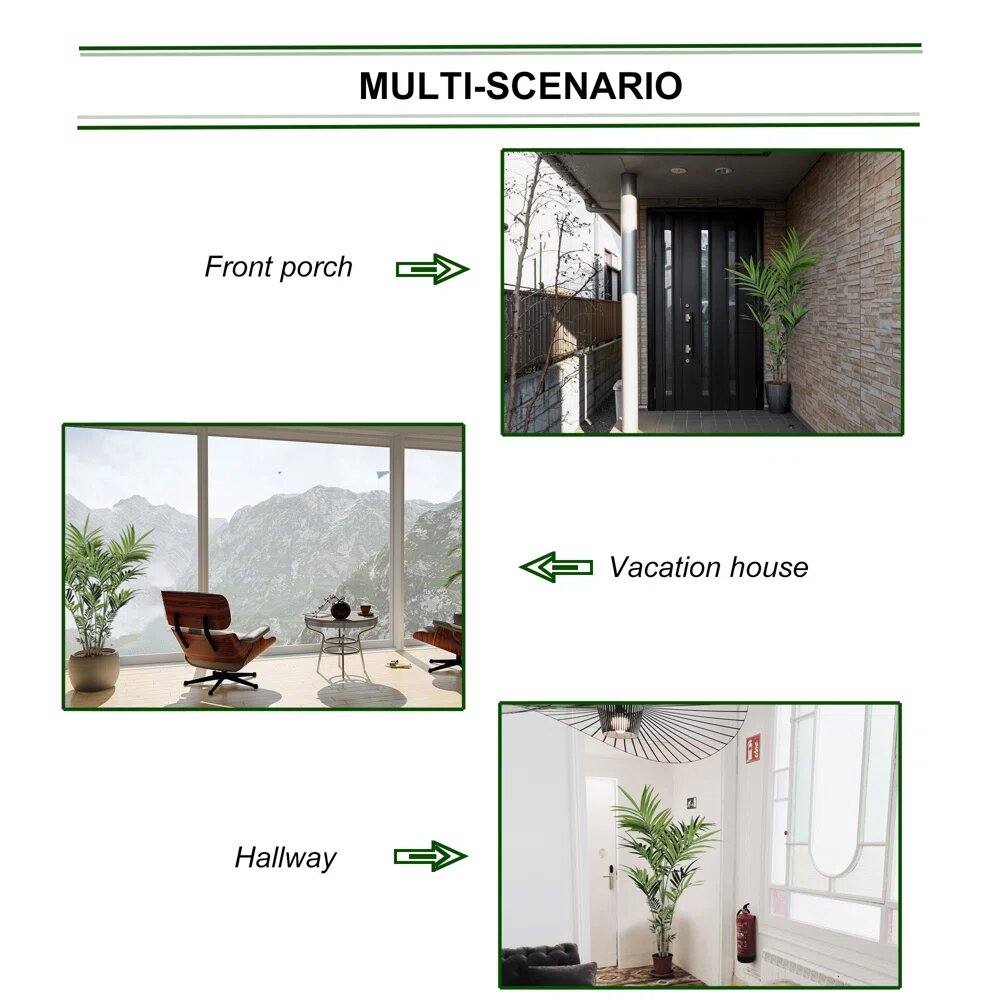 7&#x27; Artificial Banana Tree | Indoor/Outdoor | 36 Realistic Leaves | Comes with Pot | Tropical Decor Accent | Home &#x26; Office | Low Maintenance Greenery, Floral Home by Artificial Flowers