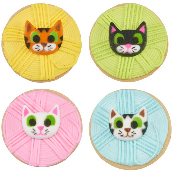 Kitty Assortment Dec-Ons&#xAE; Decorations 12ct