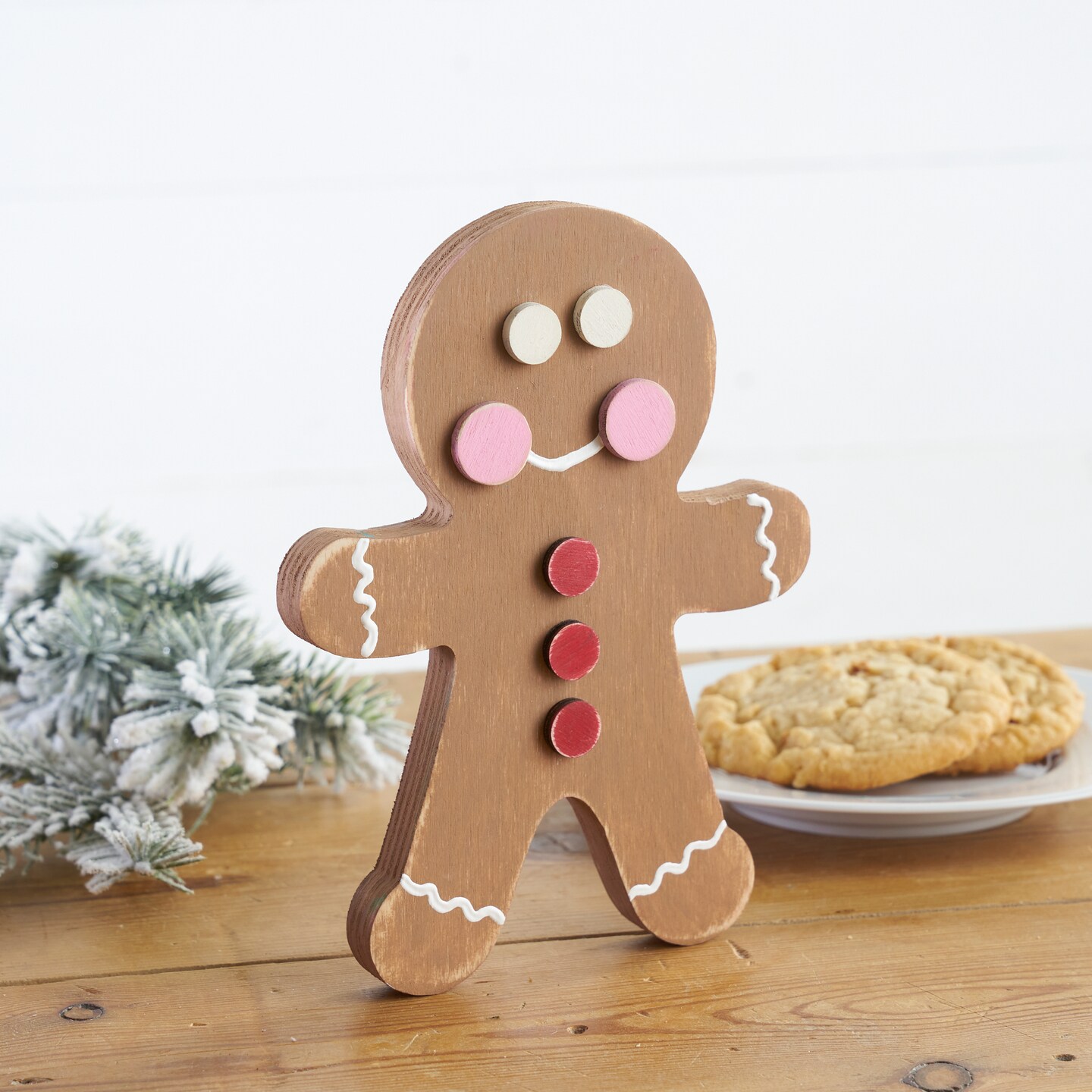 6 in. Unfinished Wooden Chunky Gingerbread Shape