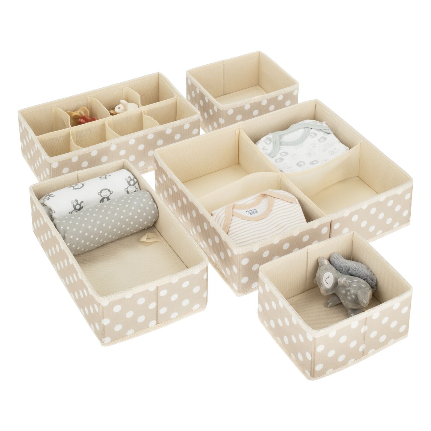 mDesign Kids Fabric Dresser Drawer and Closet Storage Organizer, Set of 5 Michaels