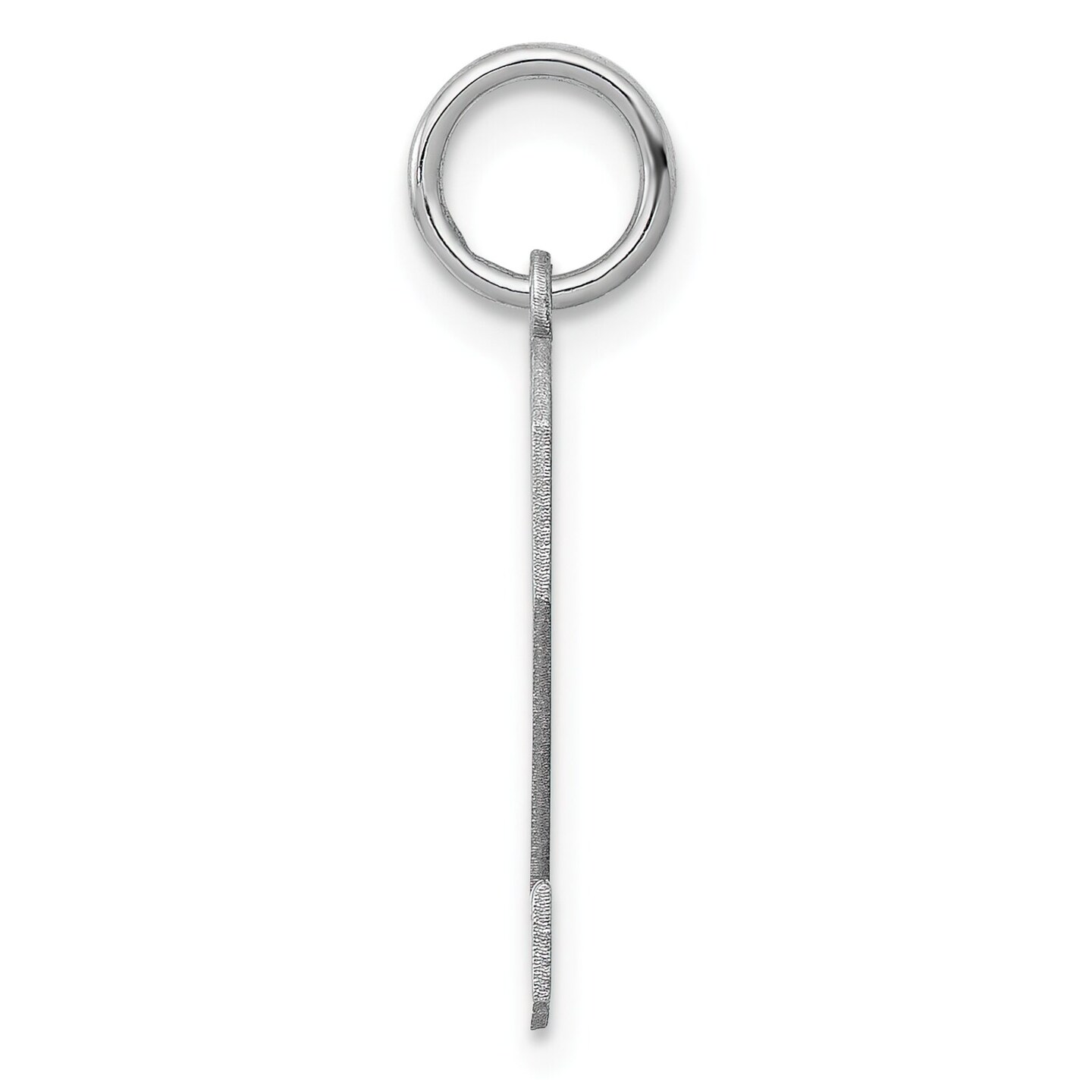 Sterling Silver Medium Polished Number 2 Charm Pendant Jewerly 21mm x 8mm