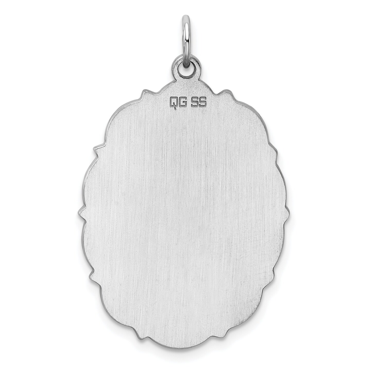 Sterling Silver Disc Charm 0.018&#x22; 23.3mm Jewerly 32mm x 24mm