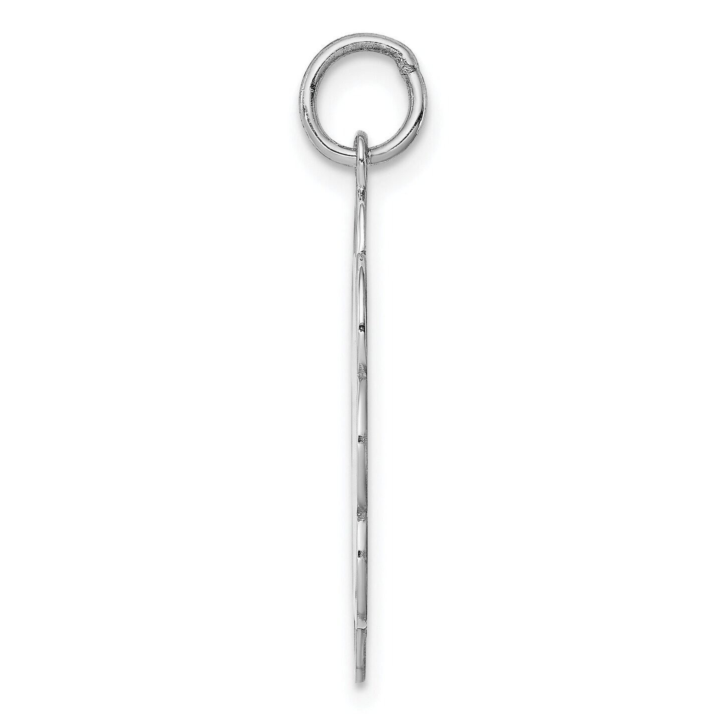 Sterling Silver Disc Charm Jewerly 25mm x 18mm