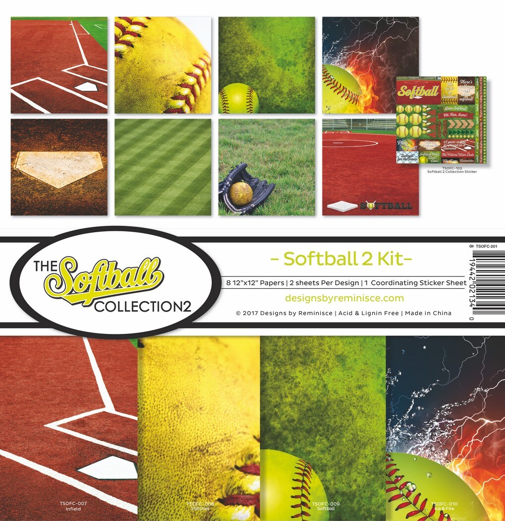 Reminisce The Softball 2 Collection Kit