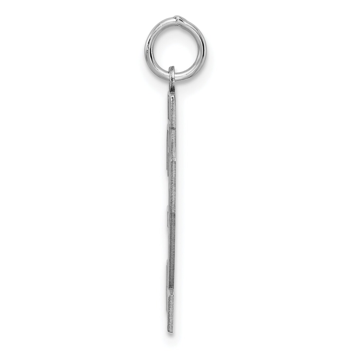 Sterling Silver Large Satin Number 32 Charm Pendant Jewerly 25mm x 21mm