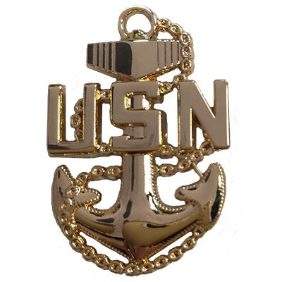 U.S. Navy USN Fouled Anchor Pin 1 1/4&#x22;
