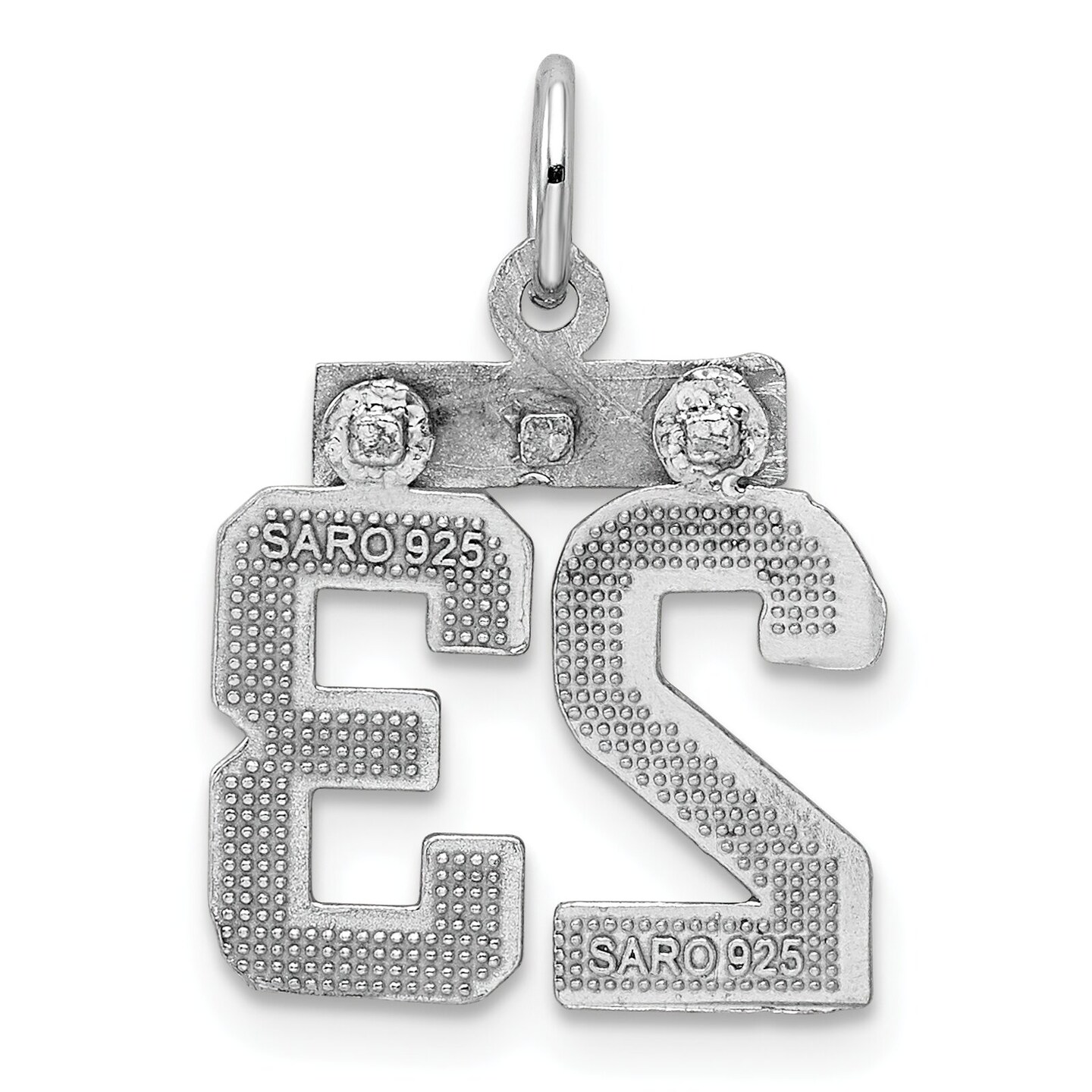thumbnail interactive-video image 1 of The Black Bow Sterling Silver, Small Polished Number 7 Necklace - 16 In 1 of 10