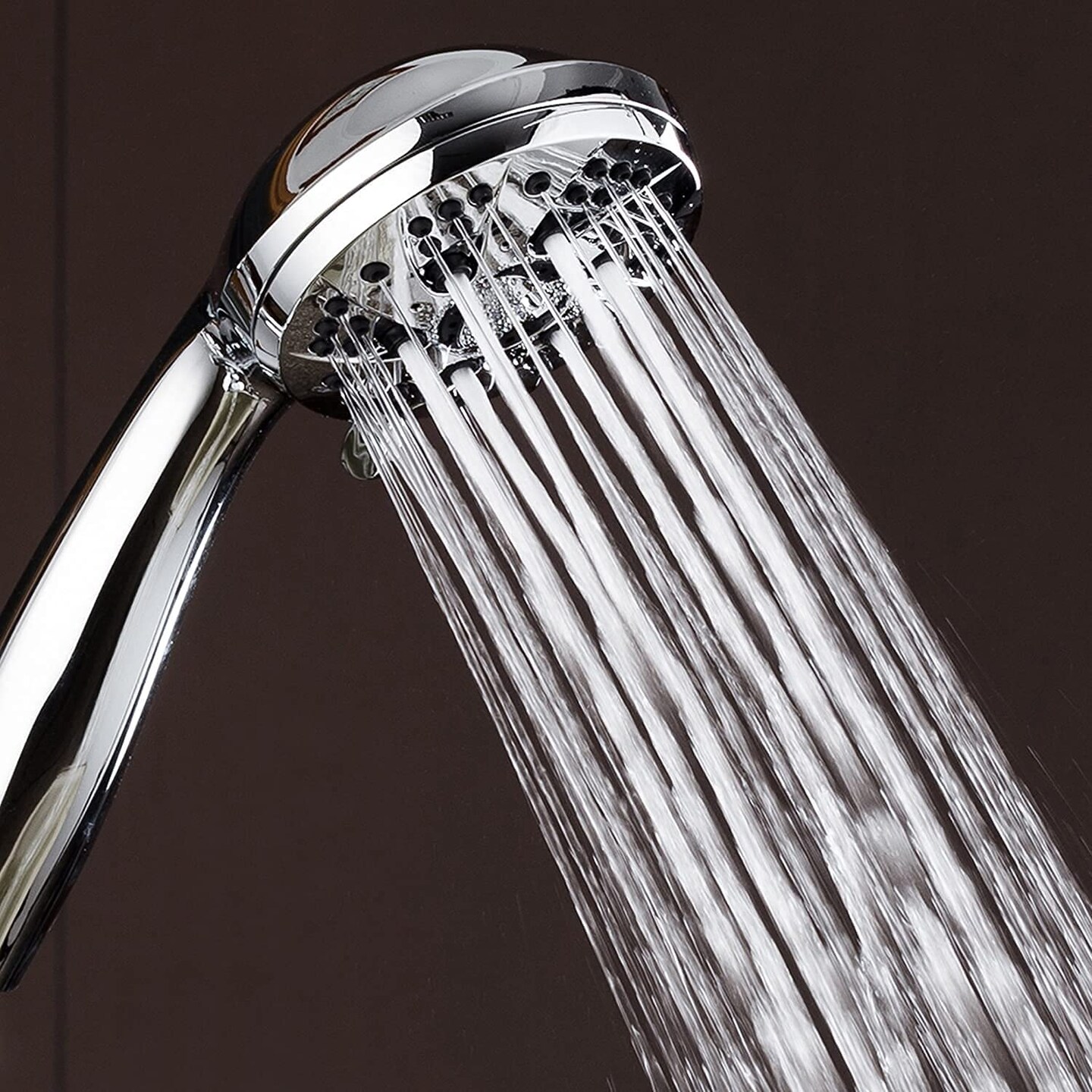 High Pressure 6-Setting 3.5&#x22; Chrome Face Handheld Shower with Hose for the Ultimate Shower Experience! Officially Independently Tested to Meet Strict US Quality &#x26; Performance Standards!