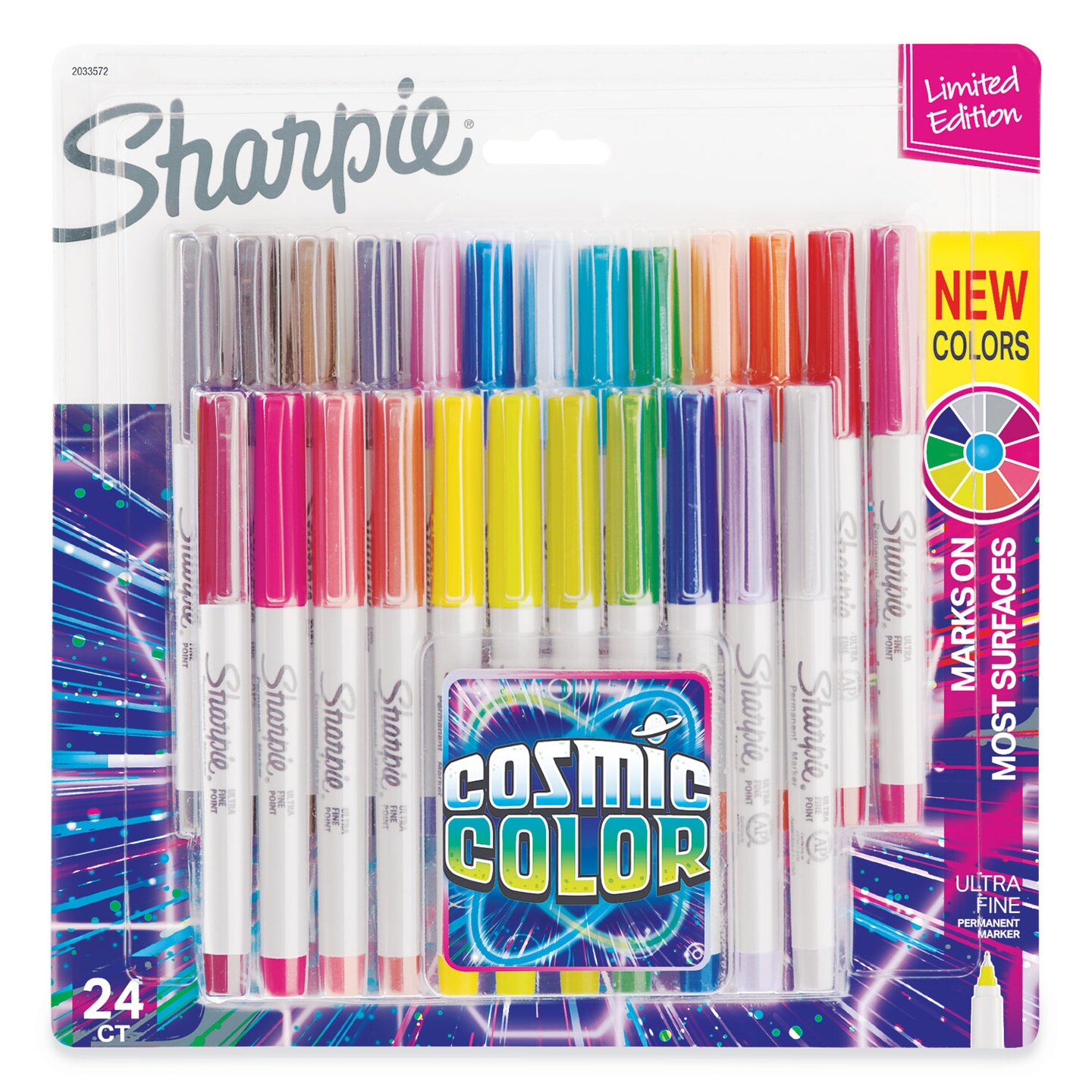 Sharpie Cosmic Color Permanent Markers, Extra-Fine Needle Tip