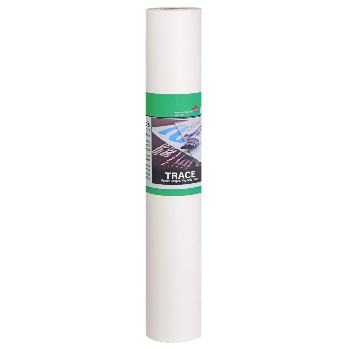 PRO ART Tracing Paper Roll, 12" x 50 Yards, White Tracing Paper for tracing and drawing, pattern paper for sewing, drafting paper, protecting artwork, kids crafts
