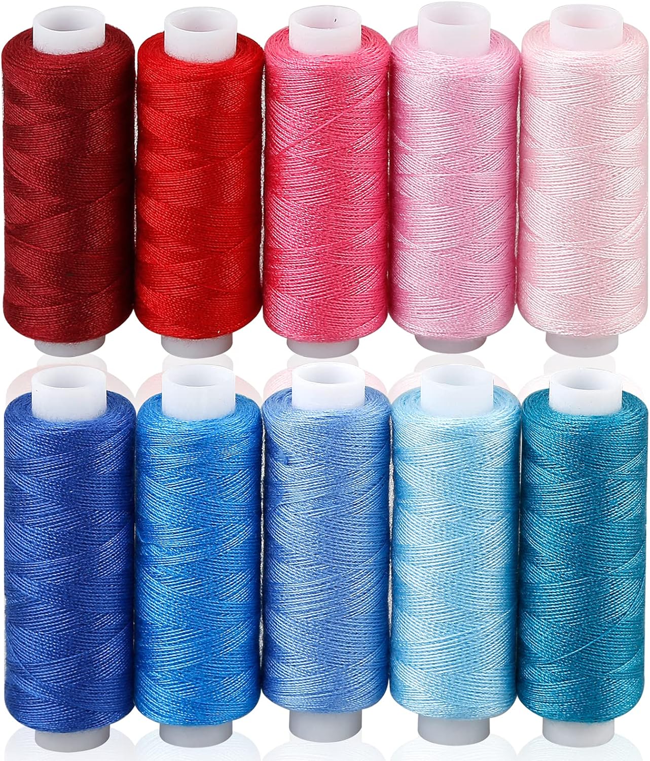 Sewing Threads Kits, 30 Colors Polyester 250 Yards Per Spools for Hand Sewing &#x26; Embroidery