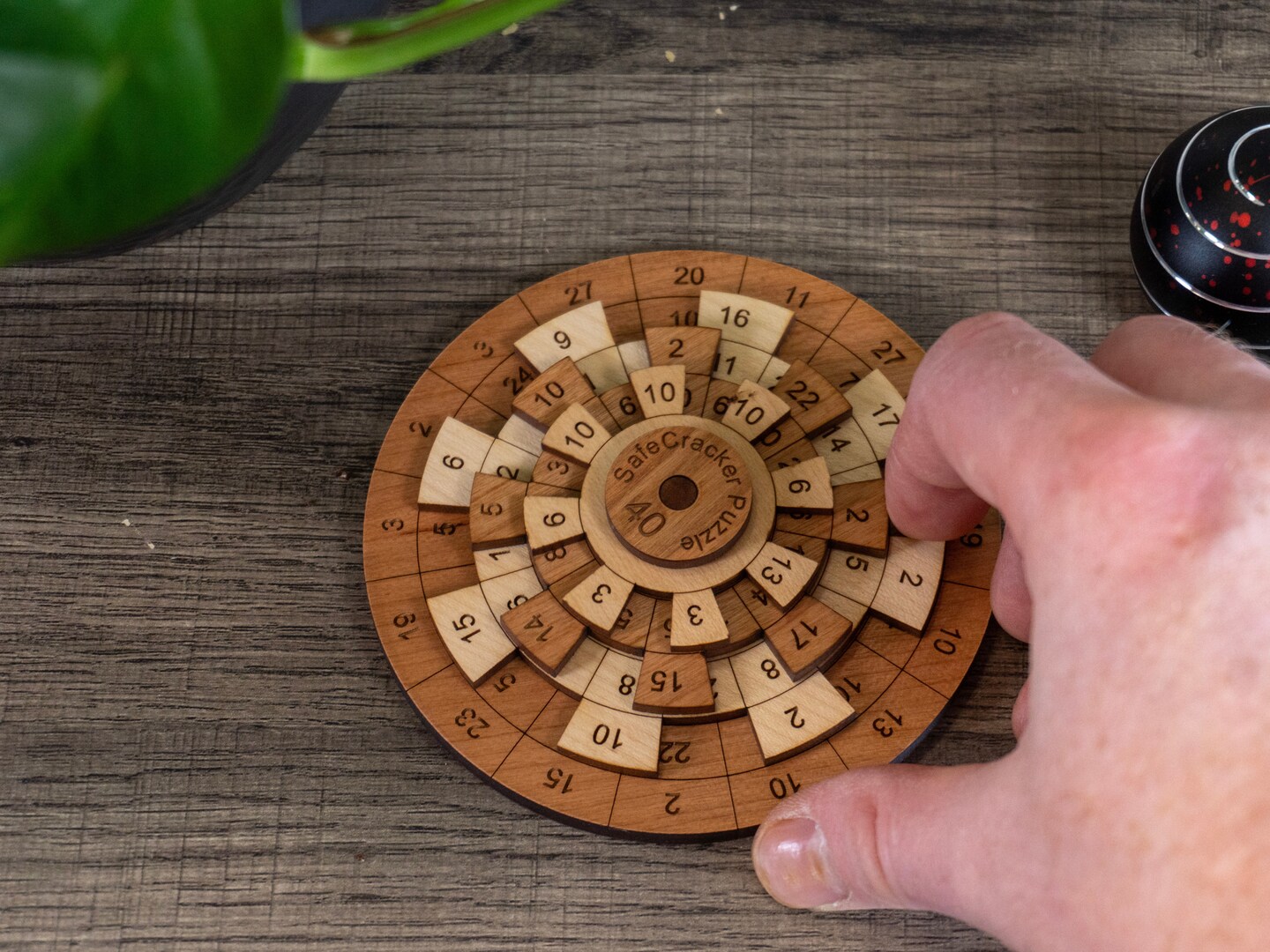 Safecracker 40 Puzzle by Creative Crafthouse - Wooden Math Brain