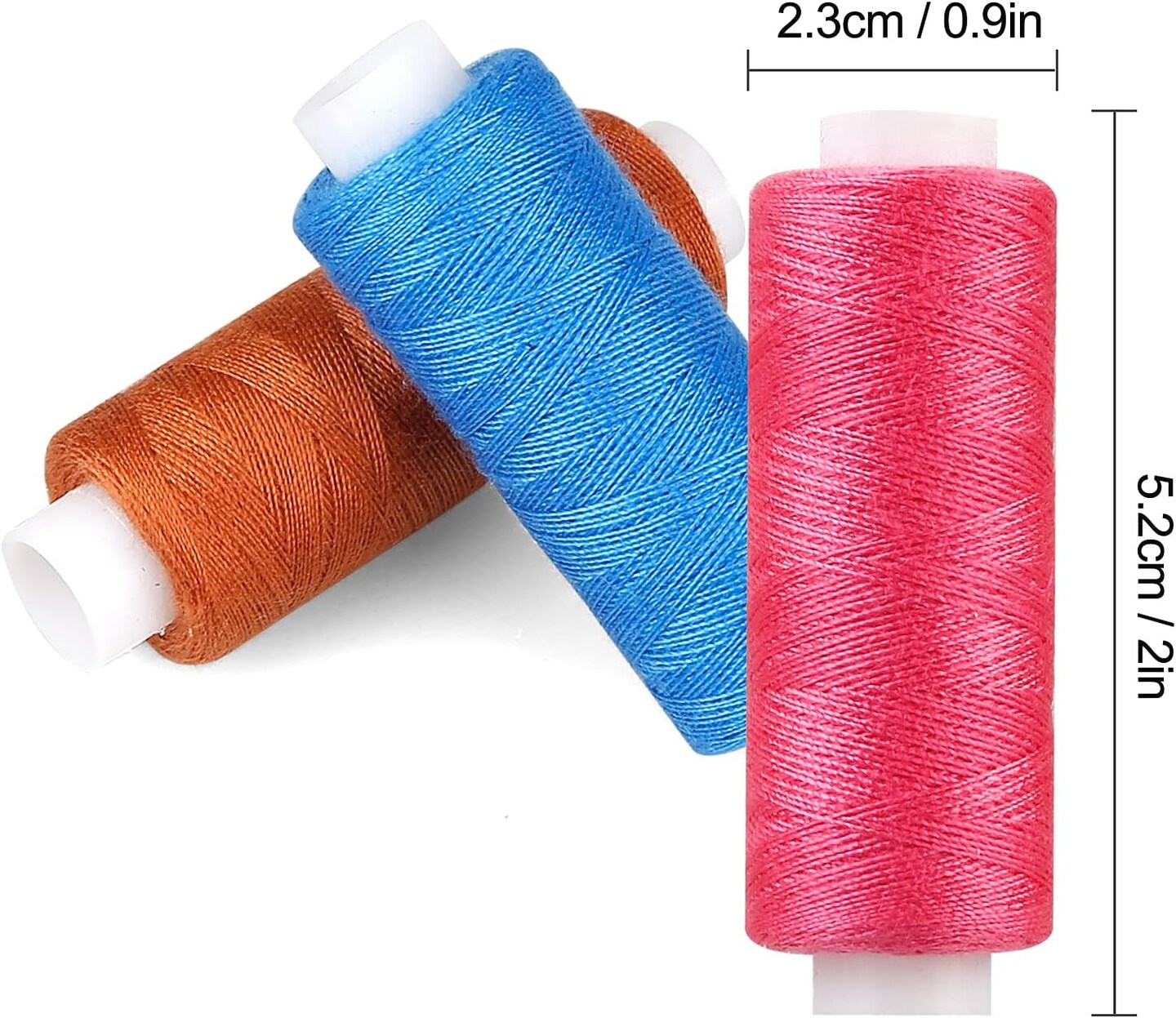 Sewing Threads Kits, 30 Colors Polyester 250 Yards Per Spools for Hand Sewing &#x26; Embroidery