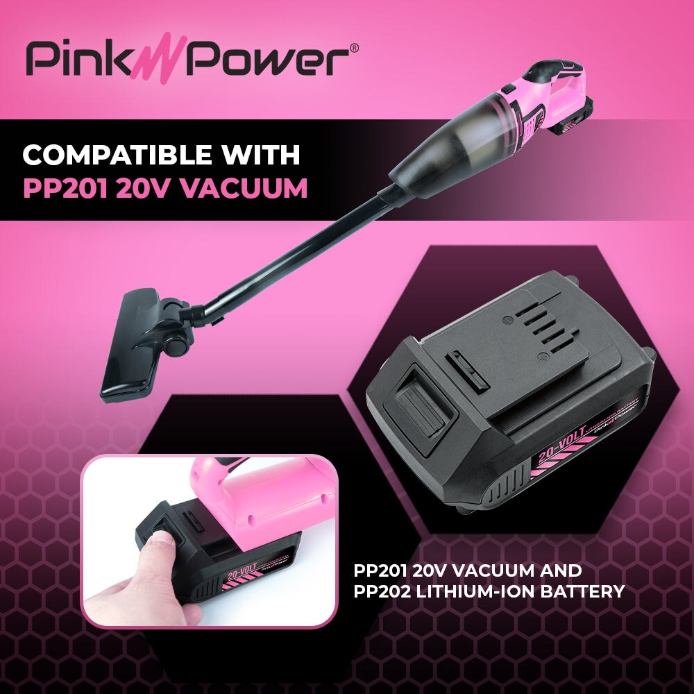 Pink Power 20V Lithium Ion Replacement Battery