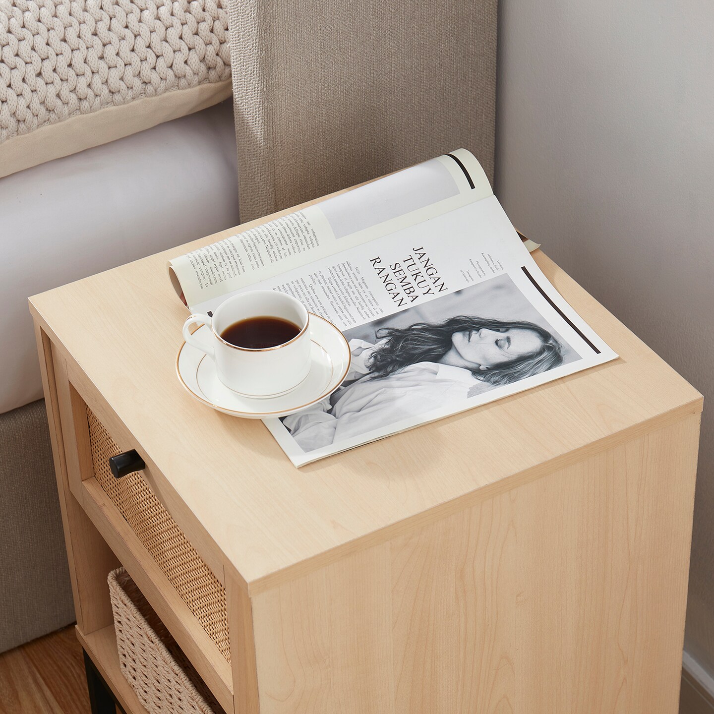 Nestl Small Night Stand End Table