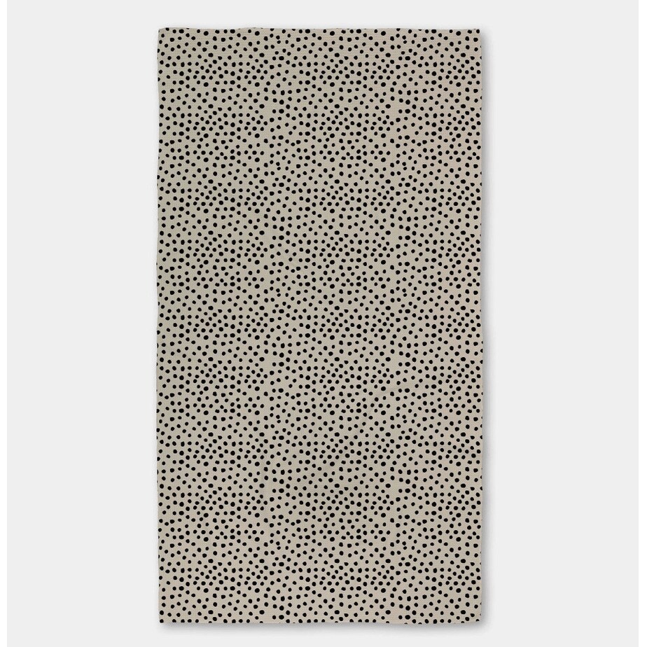 Geometry Dotty Tan Luxe Bath Towel