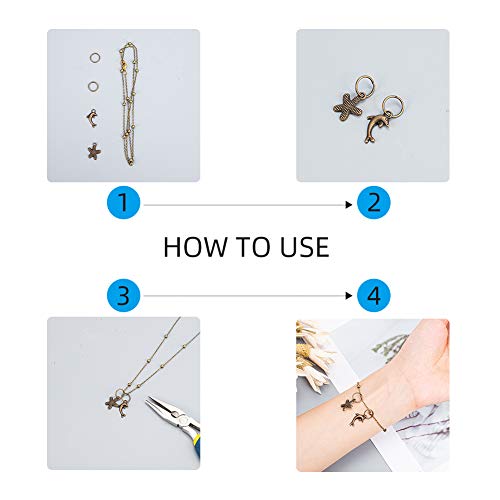 10m/32.80 Feet Antique Bronze Chains, Brass Cable Chains with 3mm Balls, 1 Roll Chains for Necklace Jewelry Accessories DIY Making