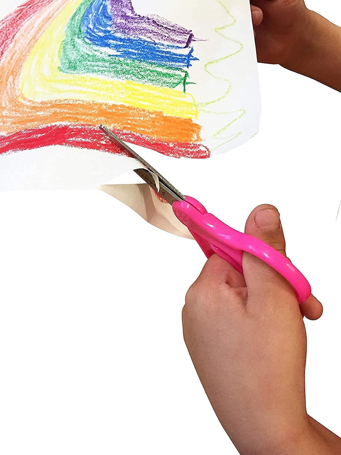 Right- &#x26; Left-Handed Scissors For Kids, 5&#x2019;&#x2019; Pointed Safety Scissors, Assorted, 12 Pack