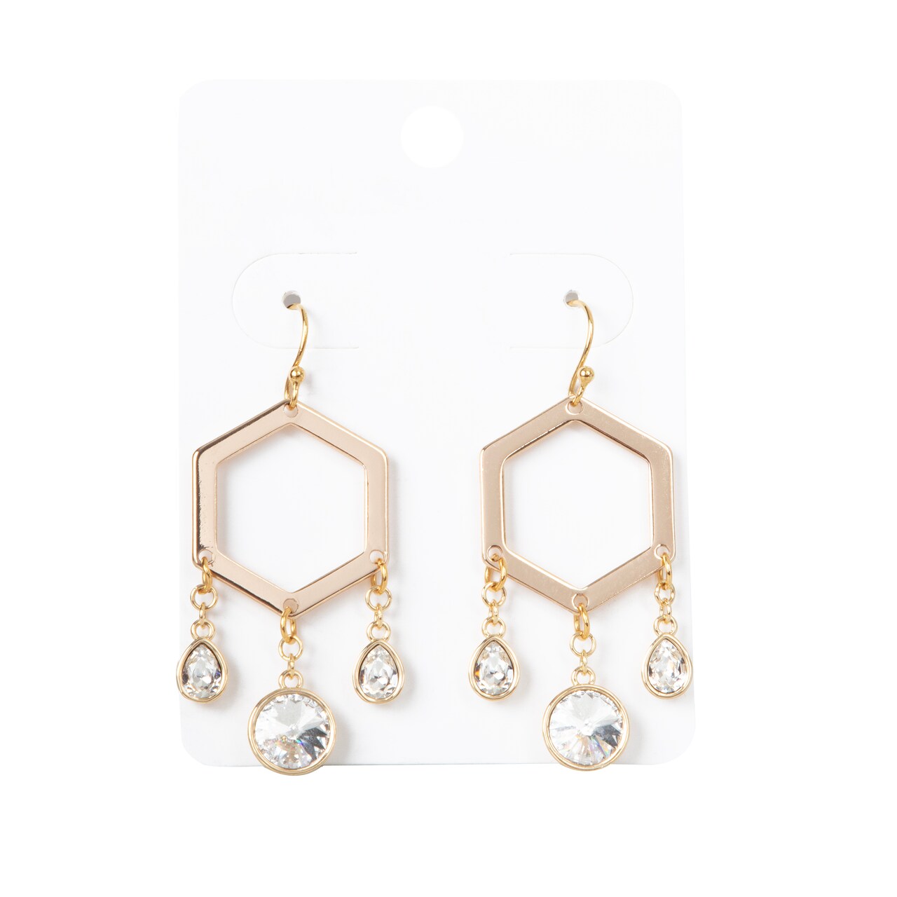 Austrian Crystal Charm Statement Earrings