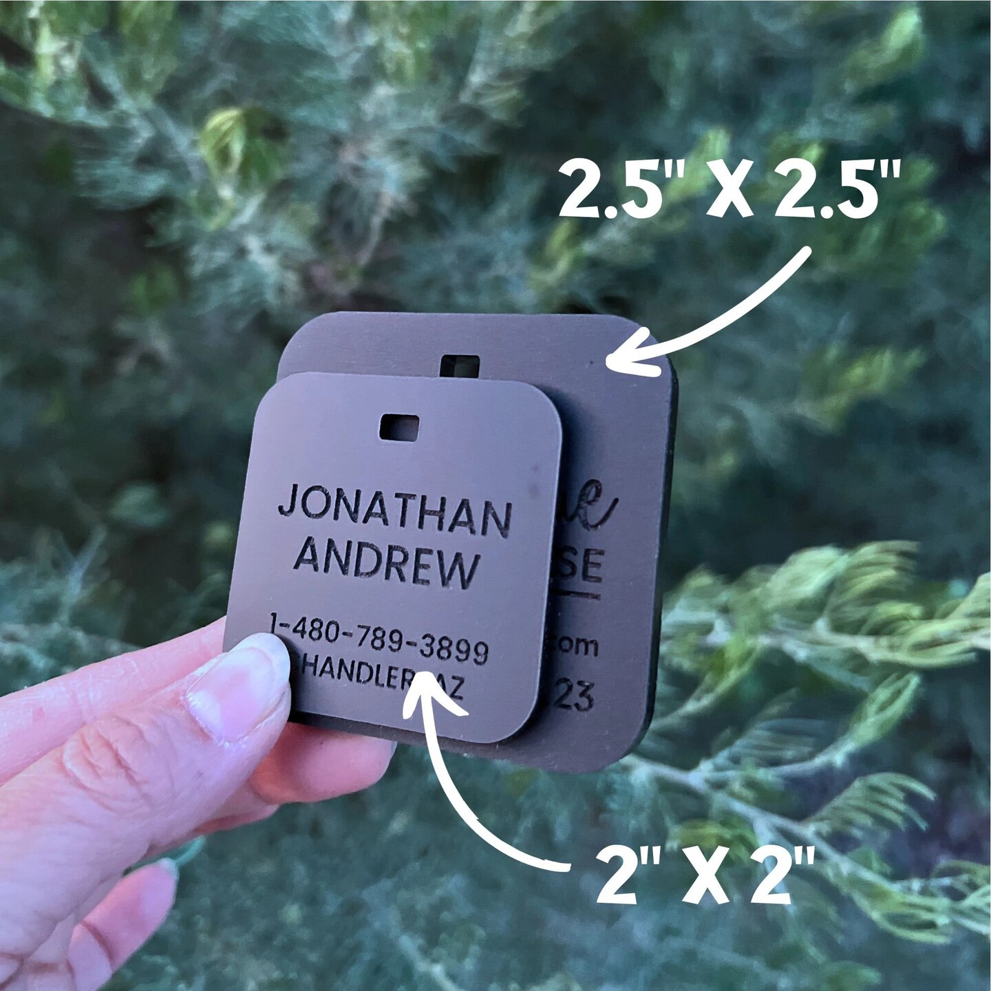 Luggage Tags Personalized, Backpack Tag, Bag Tags, Neon Tag, Personalized ID Tags, Custom Luggage Tag, Travel Accessories, 2.5x2.5 product 5