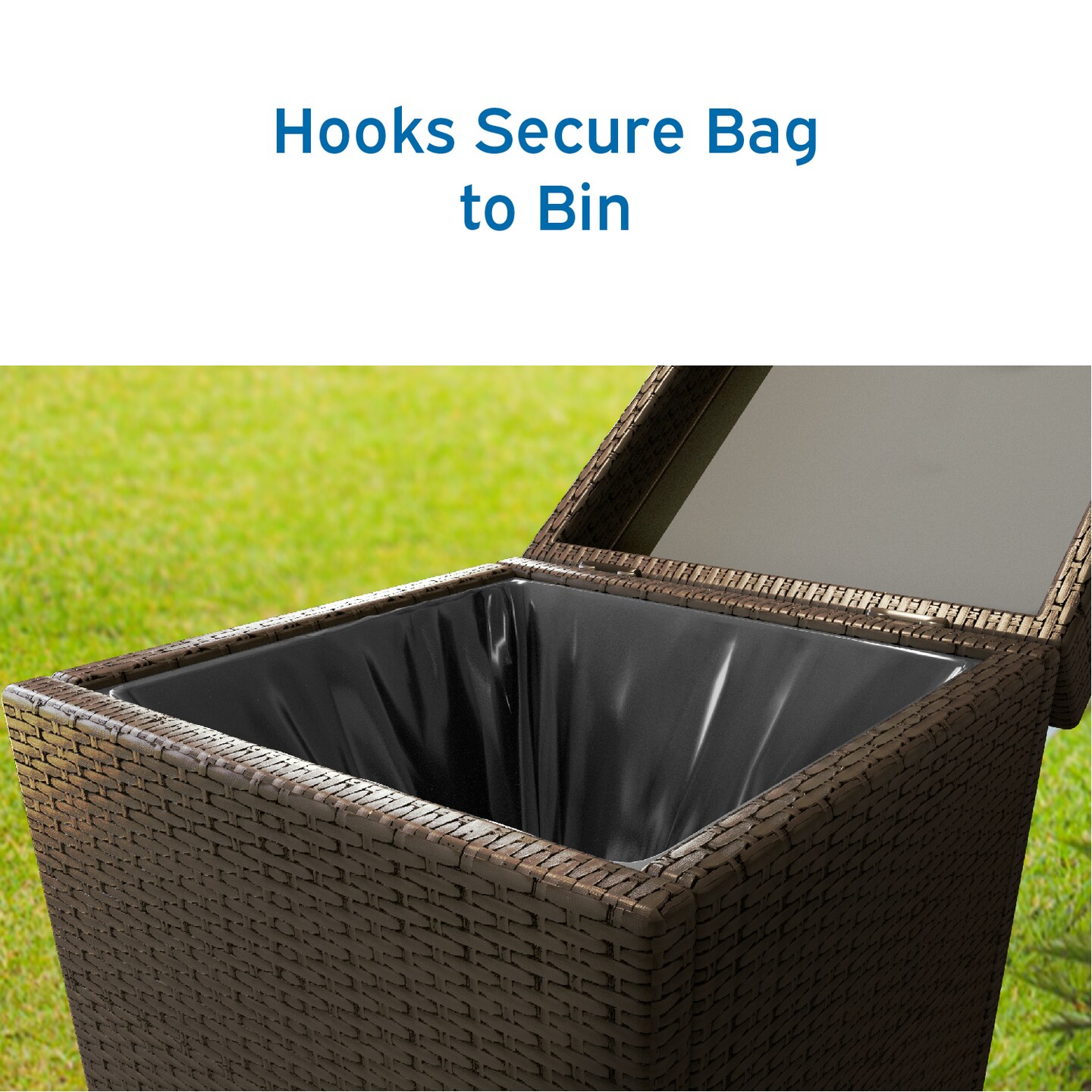 Nestl Wicker Trash Can