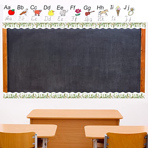 36 ft Per Roll Two Sided Printed Leaves Border for Classroom Back to School Decoration