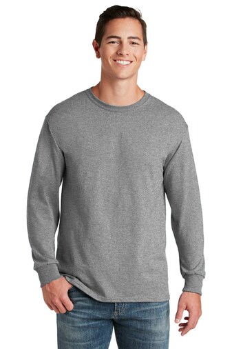 JERZEES® Dri-Power Long Sleeve Crewneck T-Shirt for Sports, Work & Layering Wear