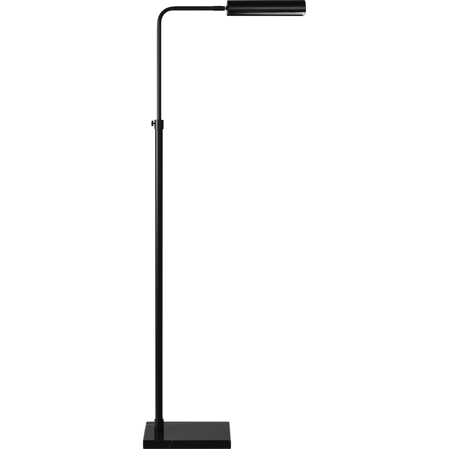 Signature Home Collection Cylindrical Channel Floor Lamp - 60&#x22; - Matte Black