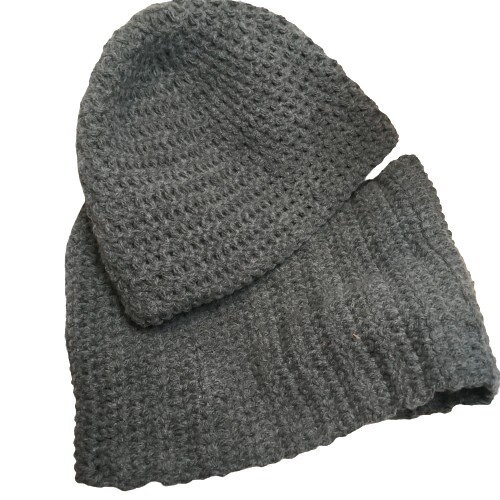 Crochet Hat and hotsell Cowl Set (cool grey)