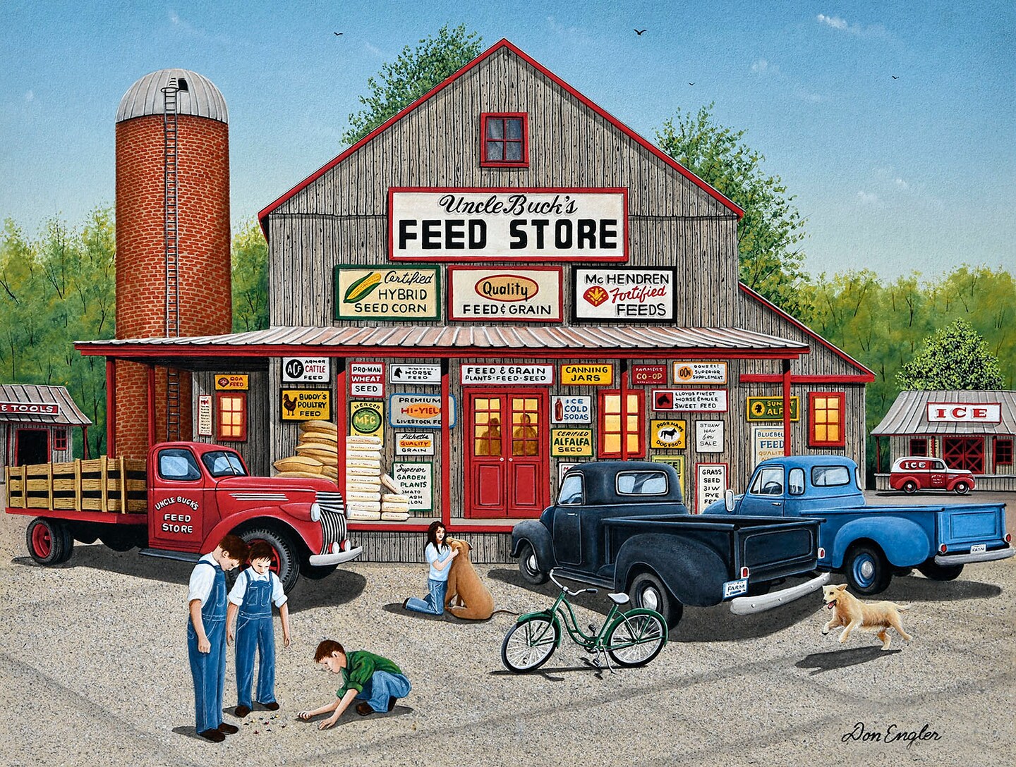 Sunsout Uncle Buck&#x27;s 500 pc   Jigsaw Puzzle 60357