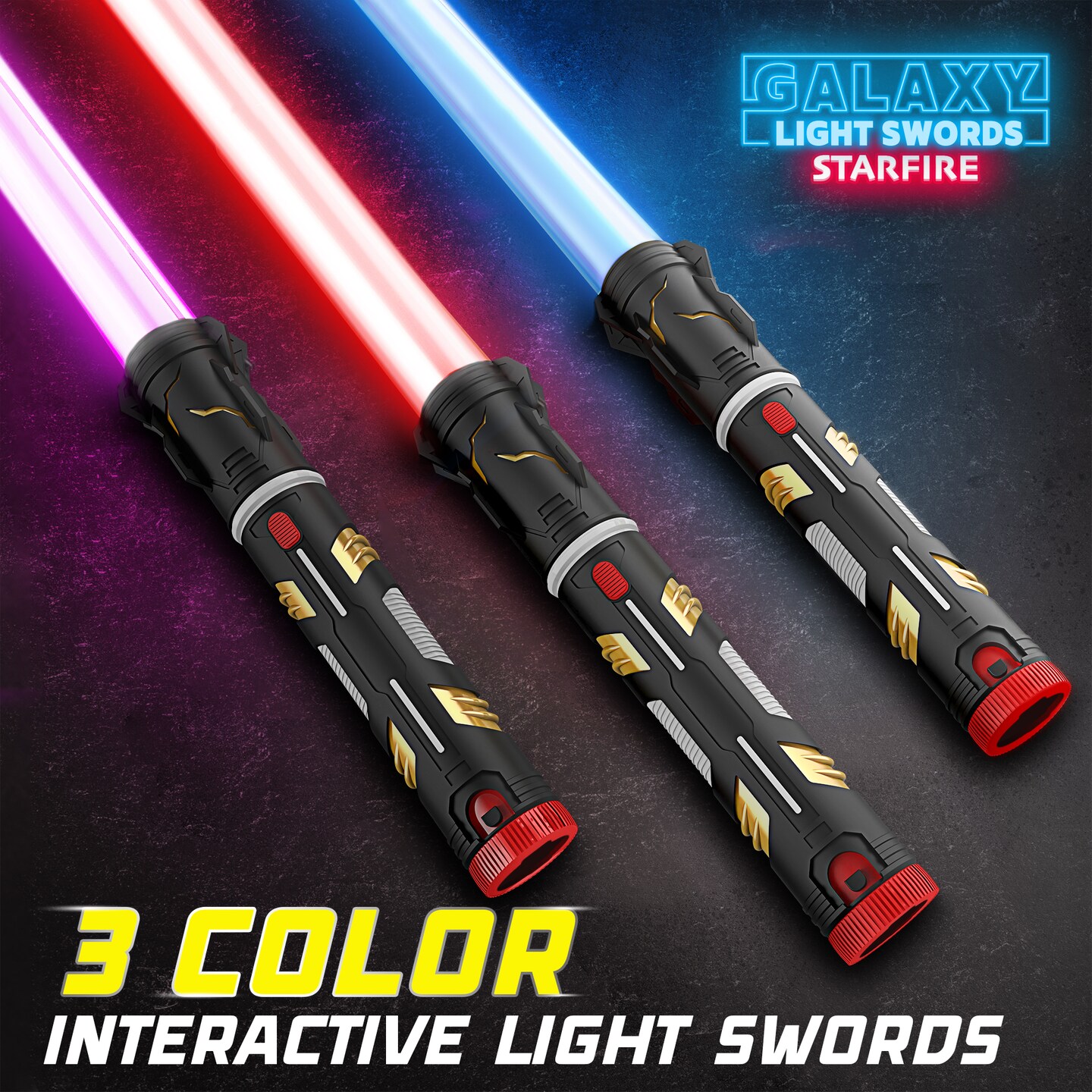 USA Toyz Starfire Galaxy Light Up Saber for Kids or Adults