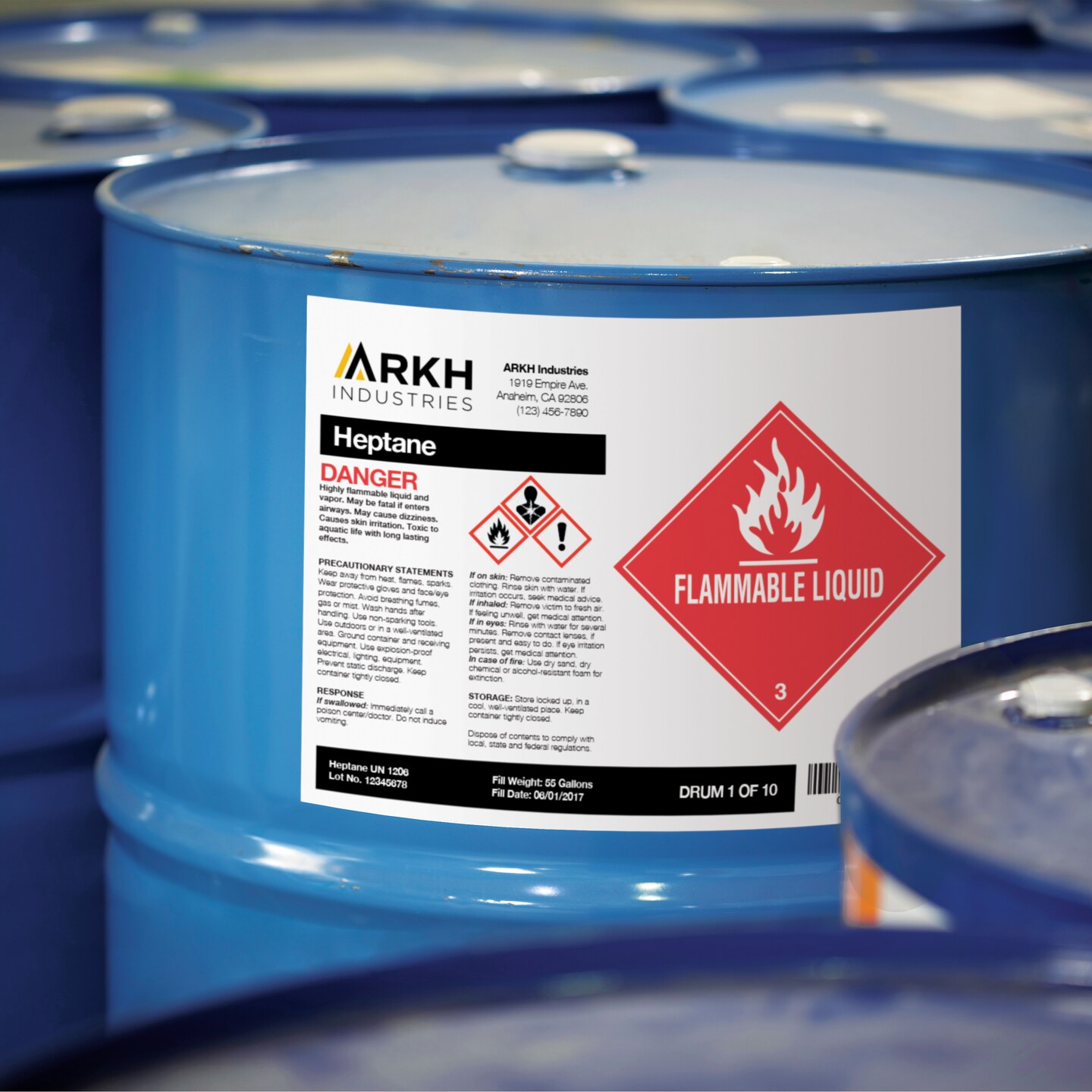 Avery UltraDuty GHS Chemical Labels for Epson ColorWorks C831, Permanent Adhesive, Waterproof, 8-1/2&#x22; x 11&#x22;, 500 Labels (60511)