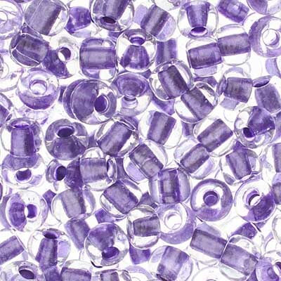 John Bead 2/0 Color Lined Czech Glass Seed Beads, 24g