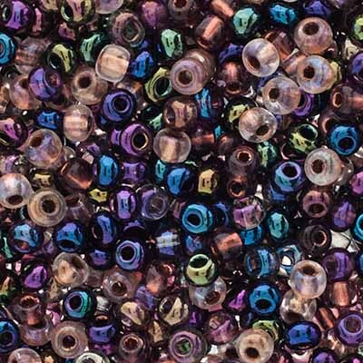 John Bead 6/0 Mixed Czech Glass Seed Beads, 24g