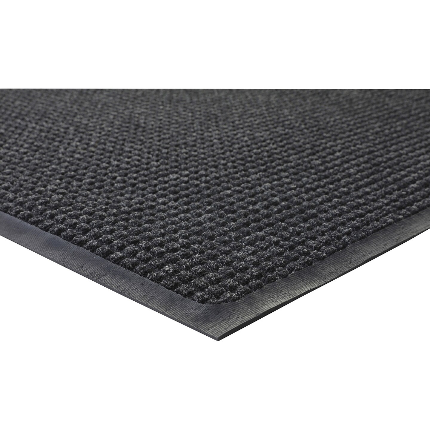Genuine Joe Indoor/Outdoor Rubber Floor Mat, 4'' x 6'', Charcoal Michaels