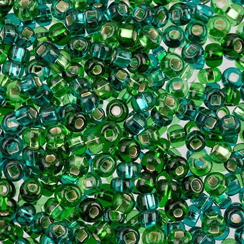 John Bead 6/0 Silver Lined Czech Glass Seed Beads, 23g