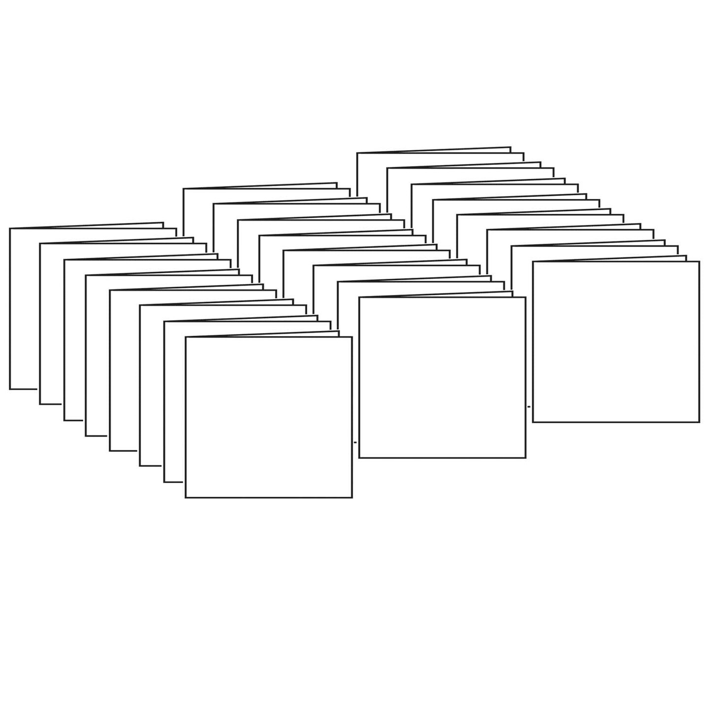 Blank Book, 8.5&#x22; x 7&#x22;, Pack of 24