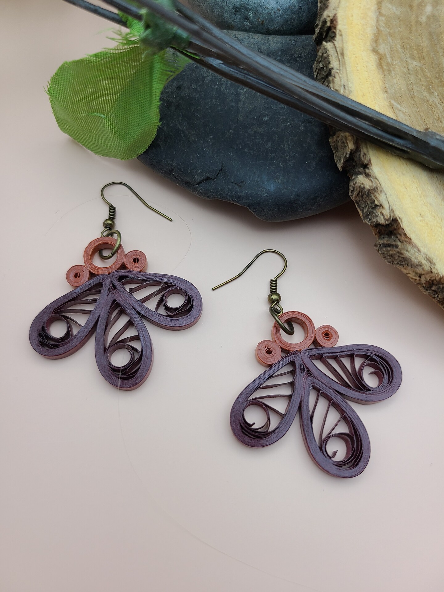 Quilliance - Coloured quilled earrings | Rocket and Bird