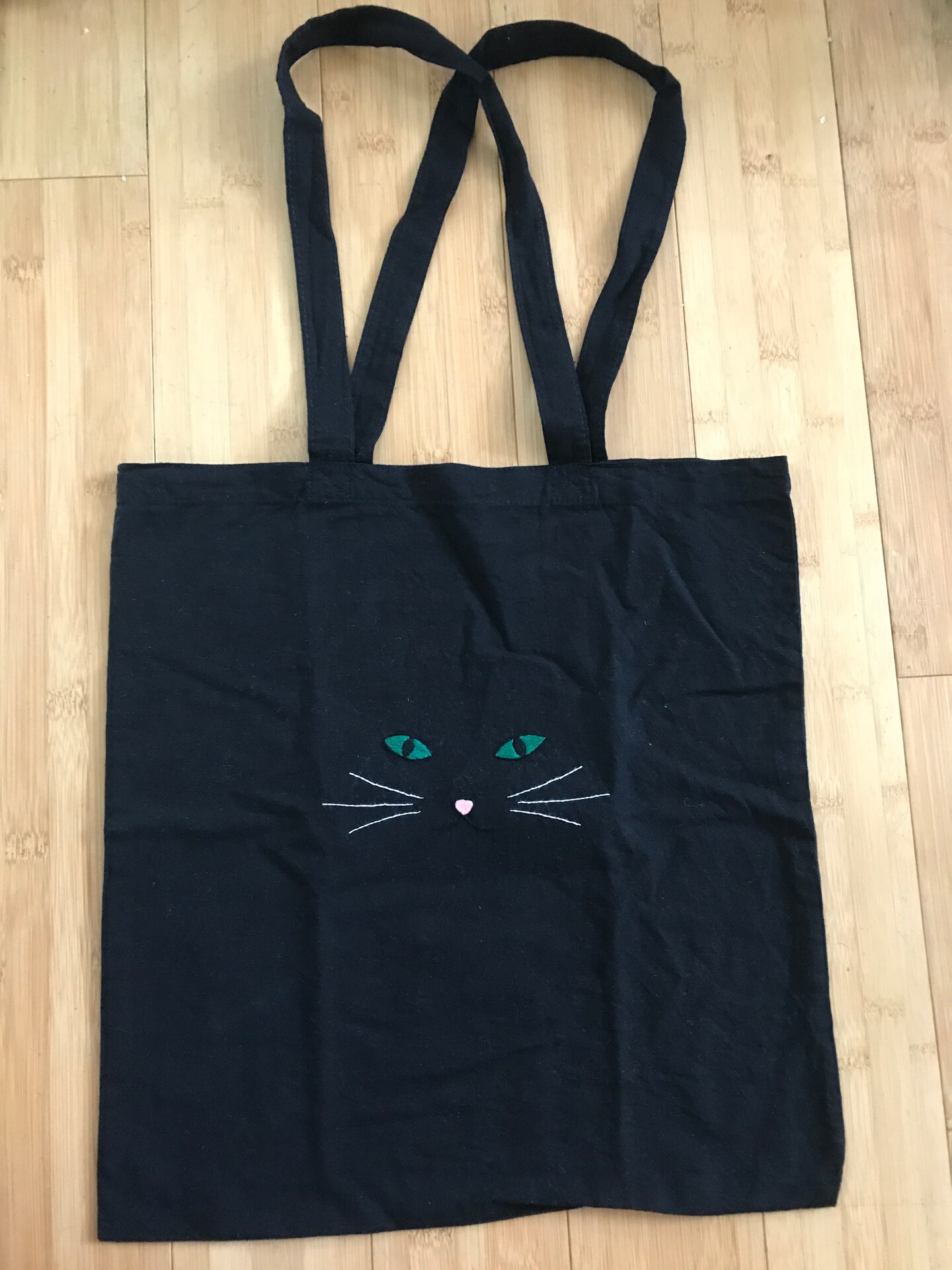 CHACOTTE CAT TOTE (M) ブラック CHACOTTE CAT TOTE (M) ブラック ベーシックトートバッグ / Chacott