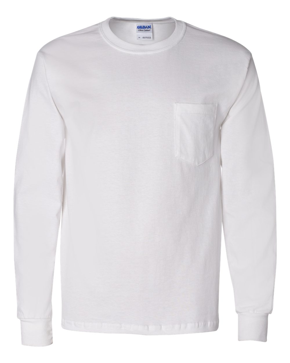 Gildan&#xAE; Long Sleeve Crew Neck Pocket T-Shirt