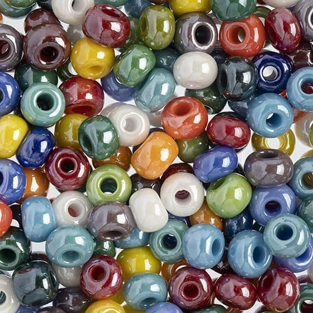 John Bead 2/0 Opaque Czech Glass Seed Beads, 500g