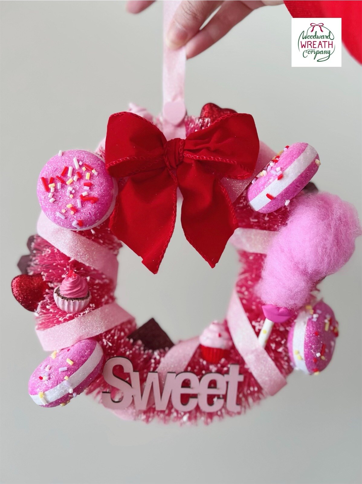 2.5 Valentine Heart Cookies Ribbon: Pink - 10yds (RGF117415) – The Wreath  Shop