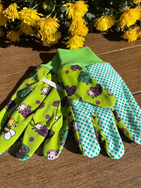 LITTLE Kid Gardening Gloves - Happy BUGS